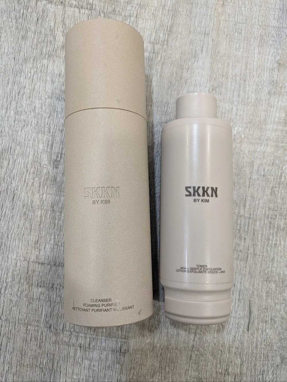 SKNN By Kim Kardashian Discontinued Toner And Cleanser